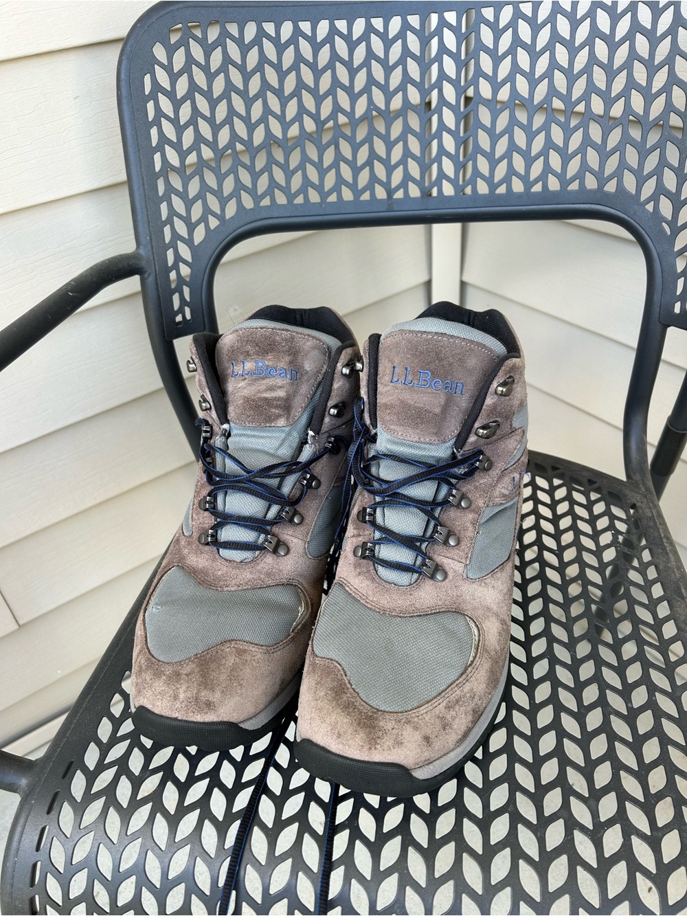 L.L. Bean Men's Two-Tone Brown and Gray Hiking Boots